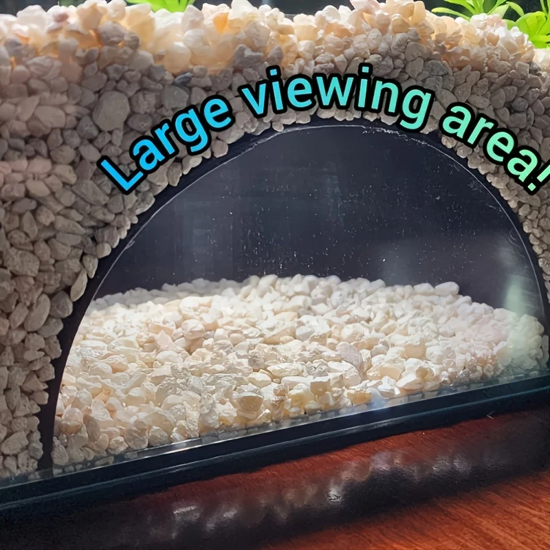 Aquarium Dome Tunnel | Gravel Hidden Point/Area Under View, Perfect for Loach, Cichlid, Coridoras, and Croaker Bottom Sand