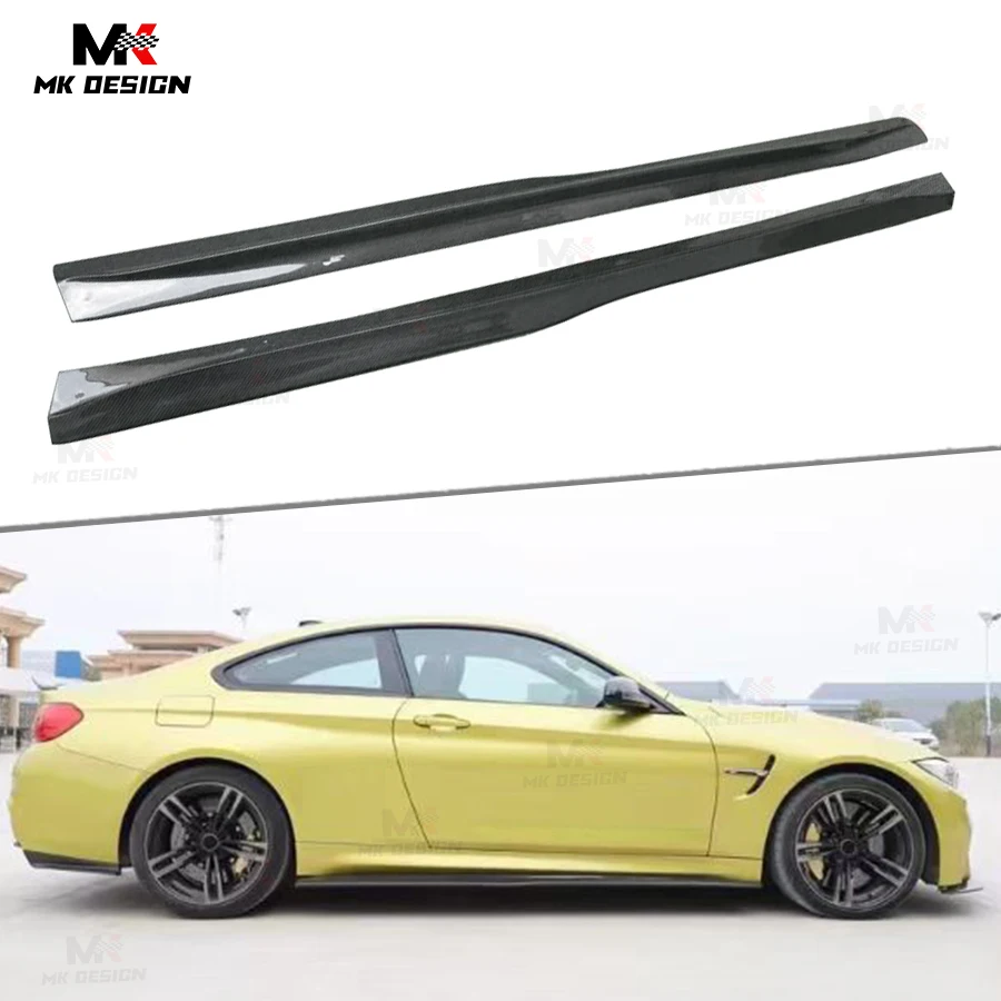 

Carbon Fiber PSM Style Side Skirts Extension Lip Aprons for BMW F82 F83 M4 2014-2019 Side Bumper Extension Trims Car Accessories