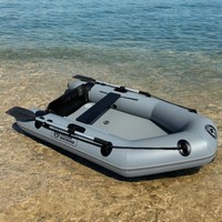 Inflatable Fishing PVC Boat Solar Marine 2.3M Dinghy Kayak Surfing Boats 2-3Person with Air Mat Floor for Adult Outdoor Sport