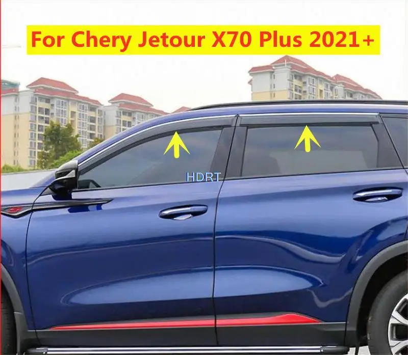 

Side Window Deflector For Chery Jetour X70 Plus 2021 2022 Car Style Door Visor Vent Shades Sun Rain Deflector Guard Accessories