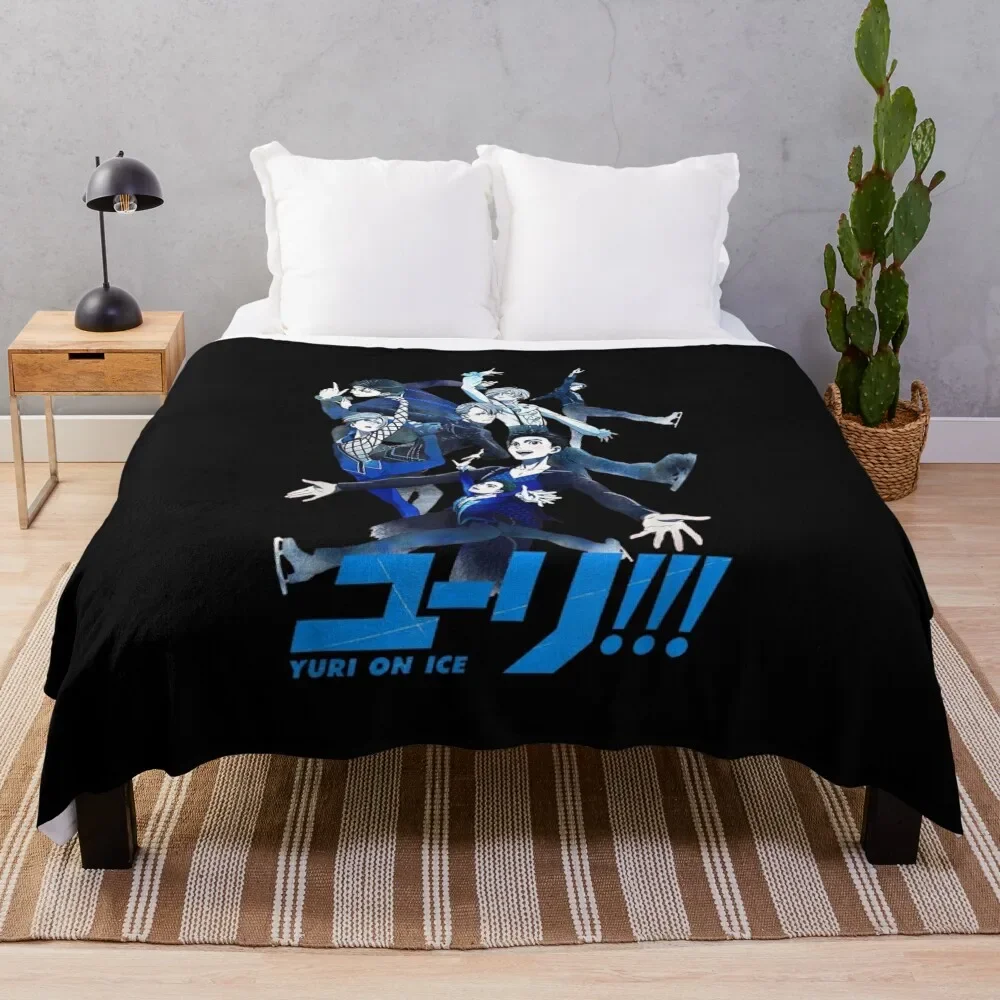 Yuri Art On Team Ice T Shirt Gift For Men And Women, Gift Halloween, Thanksgiving, Christmas Day Throw Blanket