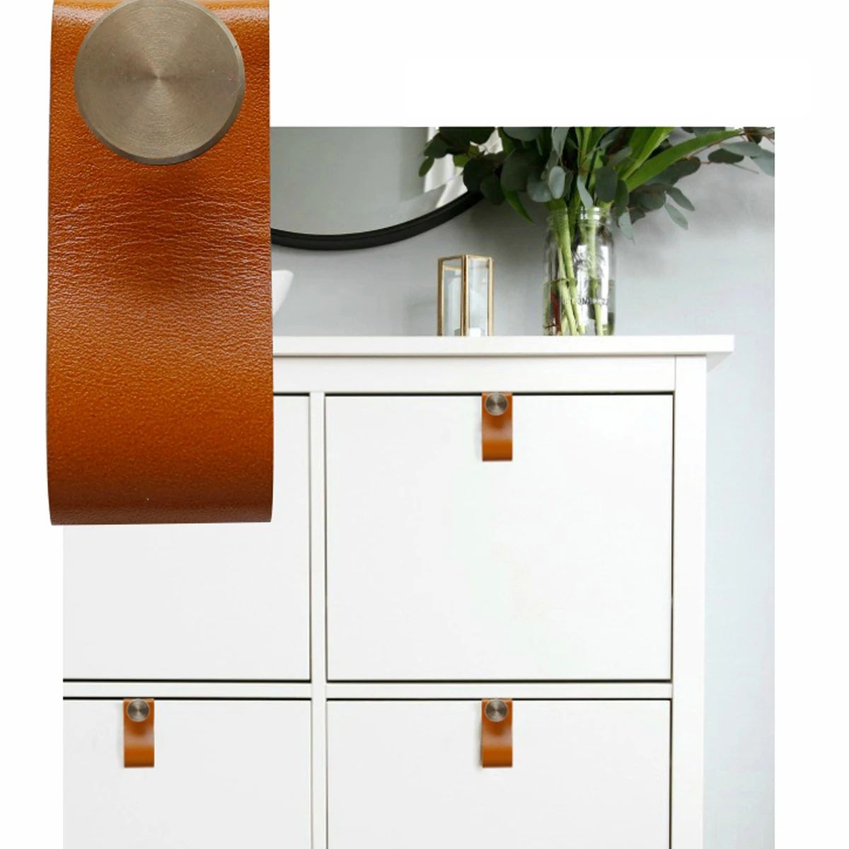 

2pcs Pull Knob Stylish Handle Single Hole Drawer Knobs Furniture Handle For Cabinet Door Wardrobe Shoe Cabinet Use Light
