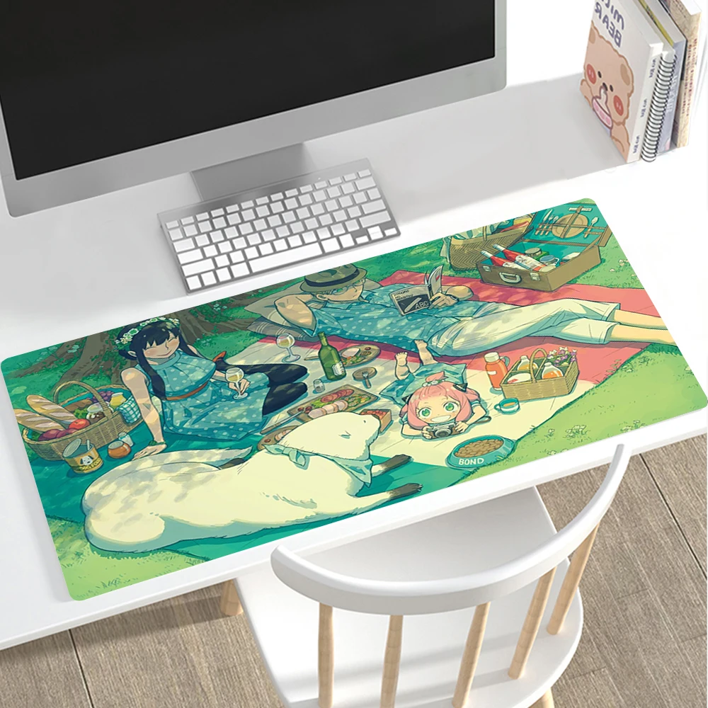 Imagem -02 - Spy x Família Mouse Pad Anime Mausepad Tapete Kawaii Acessórios de Mesa Computador Teclado Deskmat Mousepad Xxl Tapis de Souris