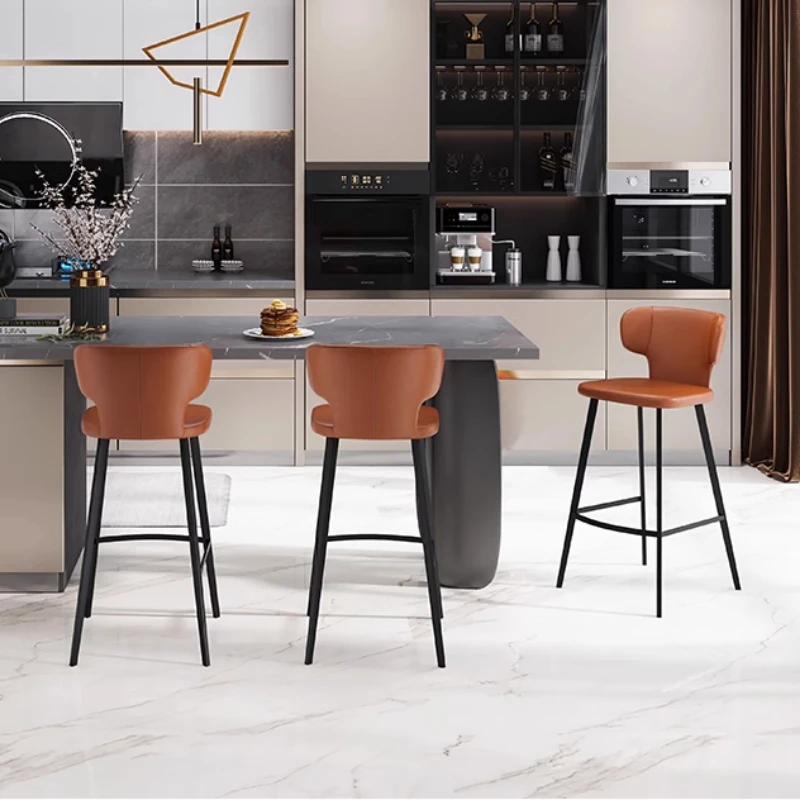 Ultralightfashion Bar Stools Nordic Luxury Gaming Sturdy Italian Bar Stools Nordic American Barber Metal Cadeira Home Furniture