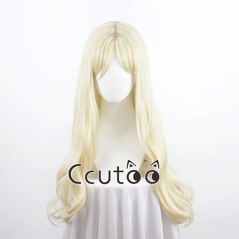 Barbie Cosplay wig for Women Heat Resistant Cosplay Costume Halloween Wigs Wavy Blonde Synthetic Hair