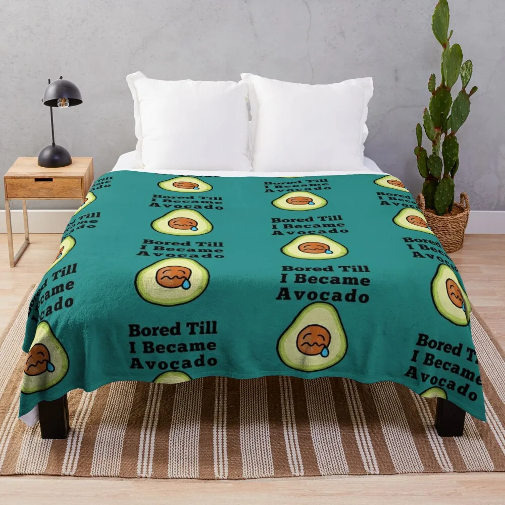 LaMaisonOfMY NEW BORED TILL I BECAME AN AVOCADO COLLECTION NO.2 Throw Blanket Summer Sofas Sofa Throw decorative Blankets