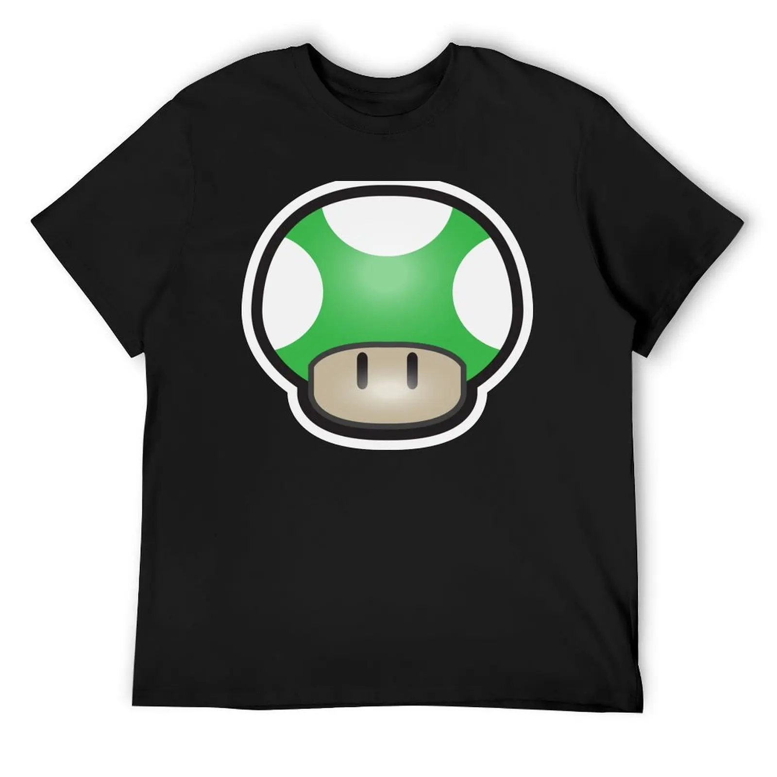 

Mushroom-Green T-Shirt funny costumes anime shirt Man t-shirt cotton graphic tees black t shirts for men