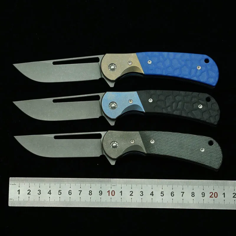 

LEMIFSHE New Rattlesnake Real S35VN Blade G10 Handle Ceramic Bearing Outdoor Camping Kitchen Survival EDC Folding Tool Knife