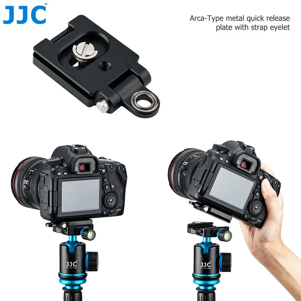 JJC-Sangle à dégagement rapide avec Arca Swiss, pour IL EOS R8 R6 Nikon Z9 Z8 Z f Z5 Sony A7CR Sony a7 IV A6500 A6400 Fujifilm GFX100S