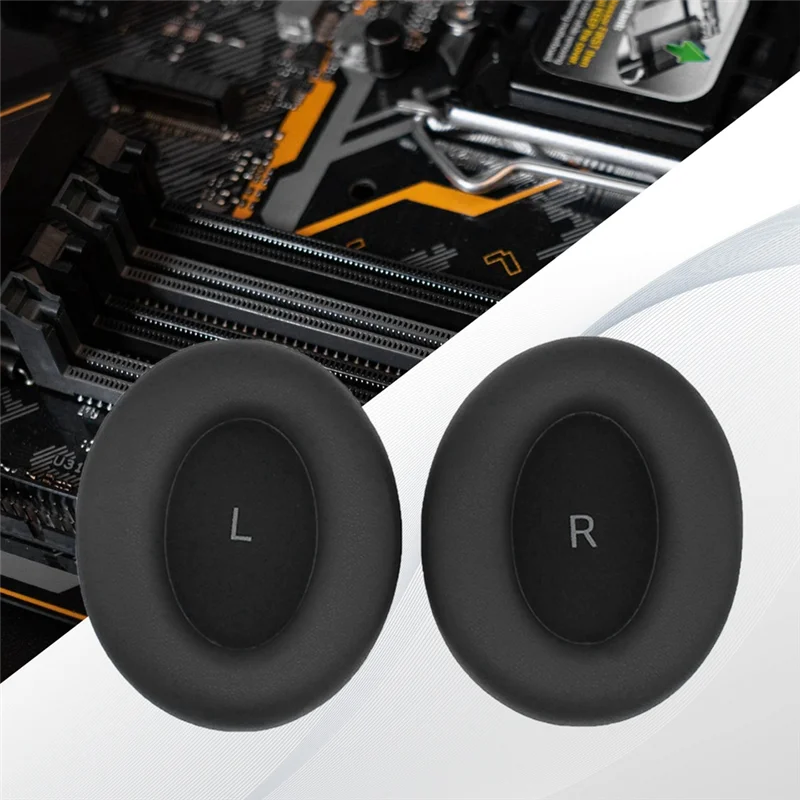 A57G-1 คู่หูฟังสําหรับ MOMENTUM 4.0 หูฟังเปลี่ยนหูฟัง Protector แขนหัวเข็มขัดแผ่นรองหูฟังสีดํา