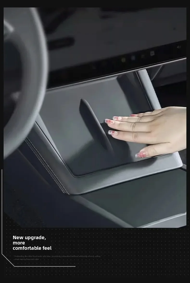 Für Tesla Model Y Juniper/Launch Model3 2024 2025 2026 Anti-Rutsch-Pad Kabelloses Ladepad Auto-Telefonhalterung Rutschfeste Matte Schutzmatte – Detail 11