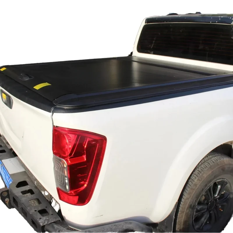 

New Roll N Lock Heavy- Roller Tonneau Cover Navara PRO-4X Retractle Lid Non-Destruction Installation