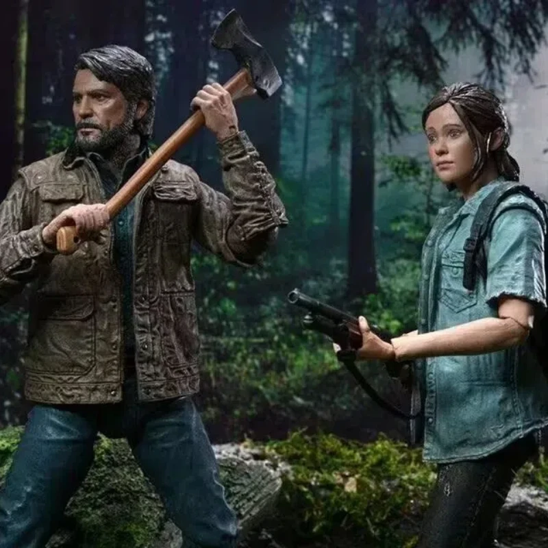 17cm NECA The Last of Us 2 Ultimate Joel i Ellie 2-pak Figurka Anime Gra Model Kolekcjonerski Zabawki Akcji Ozdoba Prezent
