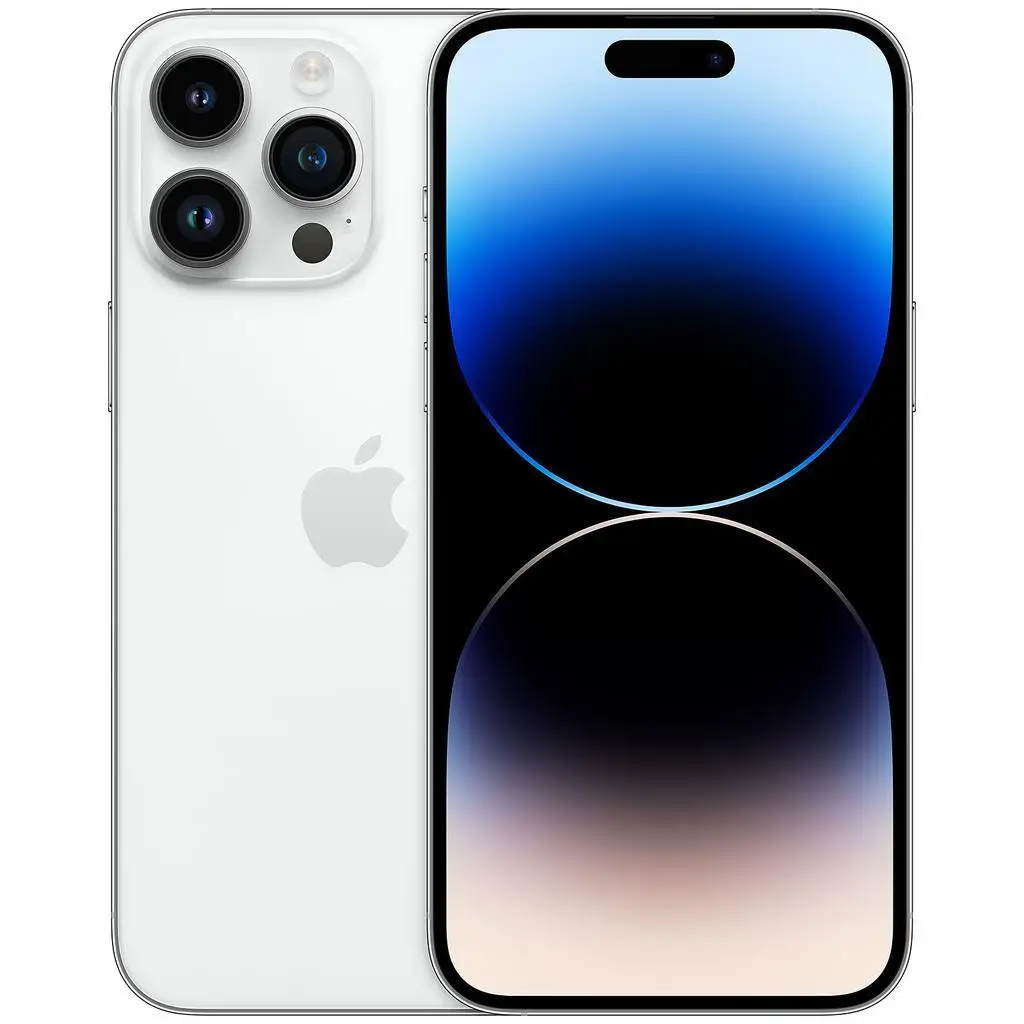 

Apple / iPhone 14 Pro Max PSIM / A2893 / 128GB / Silver / GSM Unlocked / GSM Unlocked / B1-Stock-Includes Charging Cable