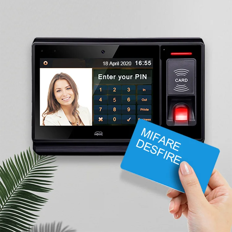 Portable Biometric Machine Access Control Products Time Attendance System with Poe Print Motion Detection Access Controller