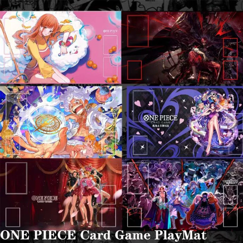 Heißer One Piece TCG Spielmatte DIY Rutschfeste Gummimatte Anime Kartenspiel Schlachtfeld Schreibtischunterlage Kinder Spielzeug Geschenk Sammlung