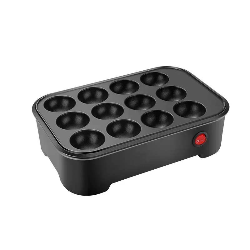 220V Non-stick Electric Skillet Multifunctional Egg Roaster Frying Pan Mini Pie Crepe Baking Pan Octopus Ball Pancake Machine