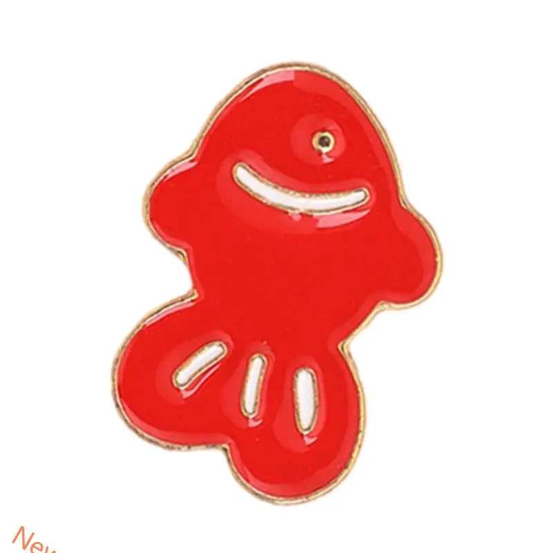 السمك دبوس سبيكة الفضة الذهب هدية المجوهرات للارتداء اليومية ملحقات الملابس