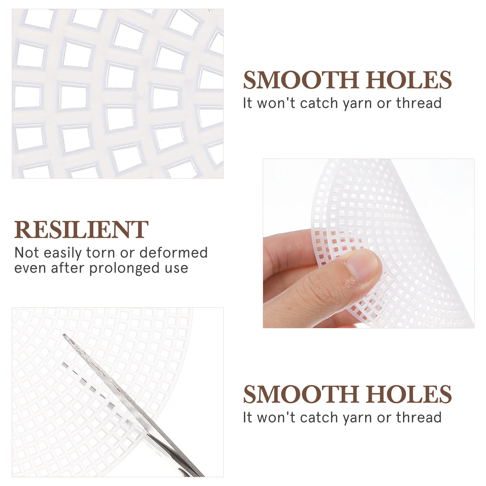 

30pcs Plastic Canvas Sheets Wear-Resistant Mesh For Cross-Stitch Diy Sewing Accessories Multi-Function Portable Canvas Material