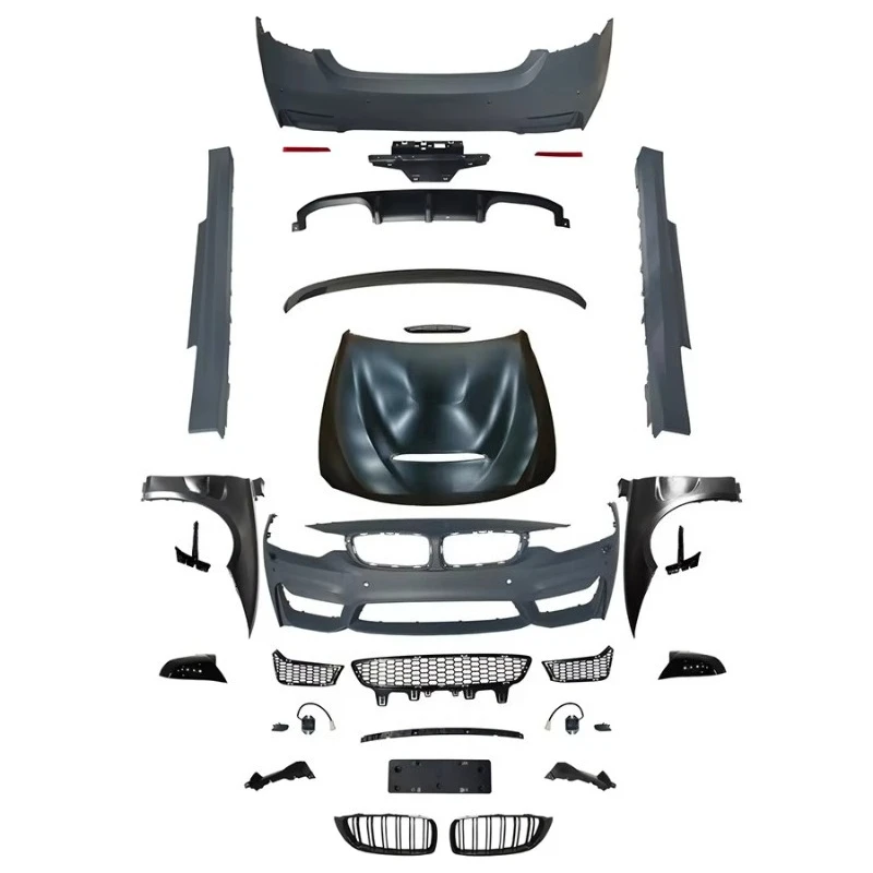 

Car Facelift Conversion Bodykit M4 Style Front Rear Bumpers Side Panel Skirts for 4 Series F32 Body Kits