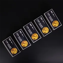 50Pcs New White Cardboard 2x2 Mylar Coin Holders with Storage Box Holder