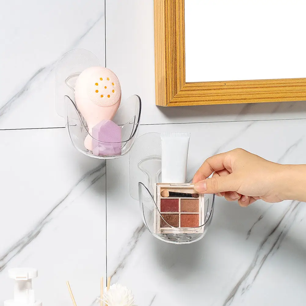 Hanging Makeup Sponge Rack Wall Mounted Beauty Sponge Holder for Egg Blender Puff Drying Storage Neat Dressing Table Decor