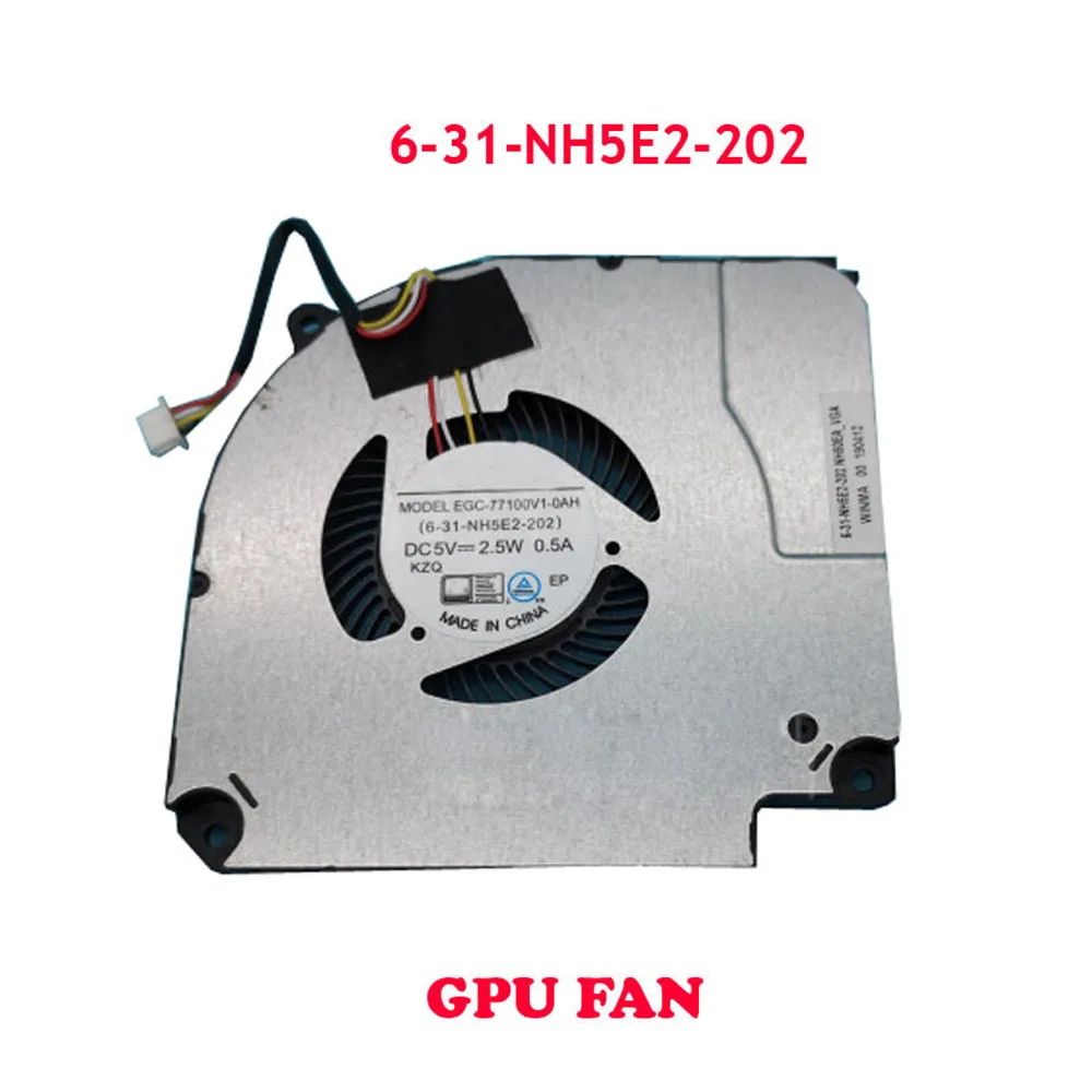 

Laptop GPU Fan For CLEVO NH50EA NH50RA NH50DB EGC-77100V1-0AH 6-31-NH5E2-200 6-31-NH5E2-202 DC5V 2,5W New