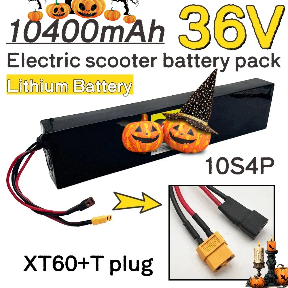 

10S4P 36V for 750W-1000W Electric Scooter Battery with BMS 10400mAh Electric Scooter Lithium Battery 18650 battery pack 36V