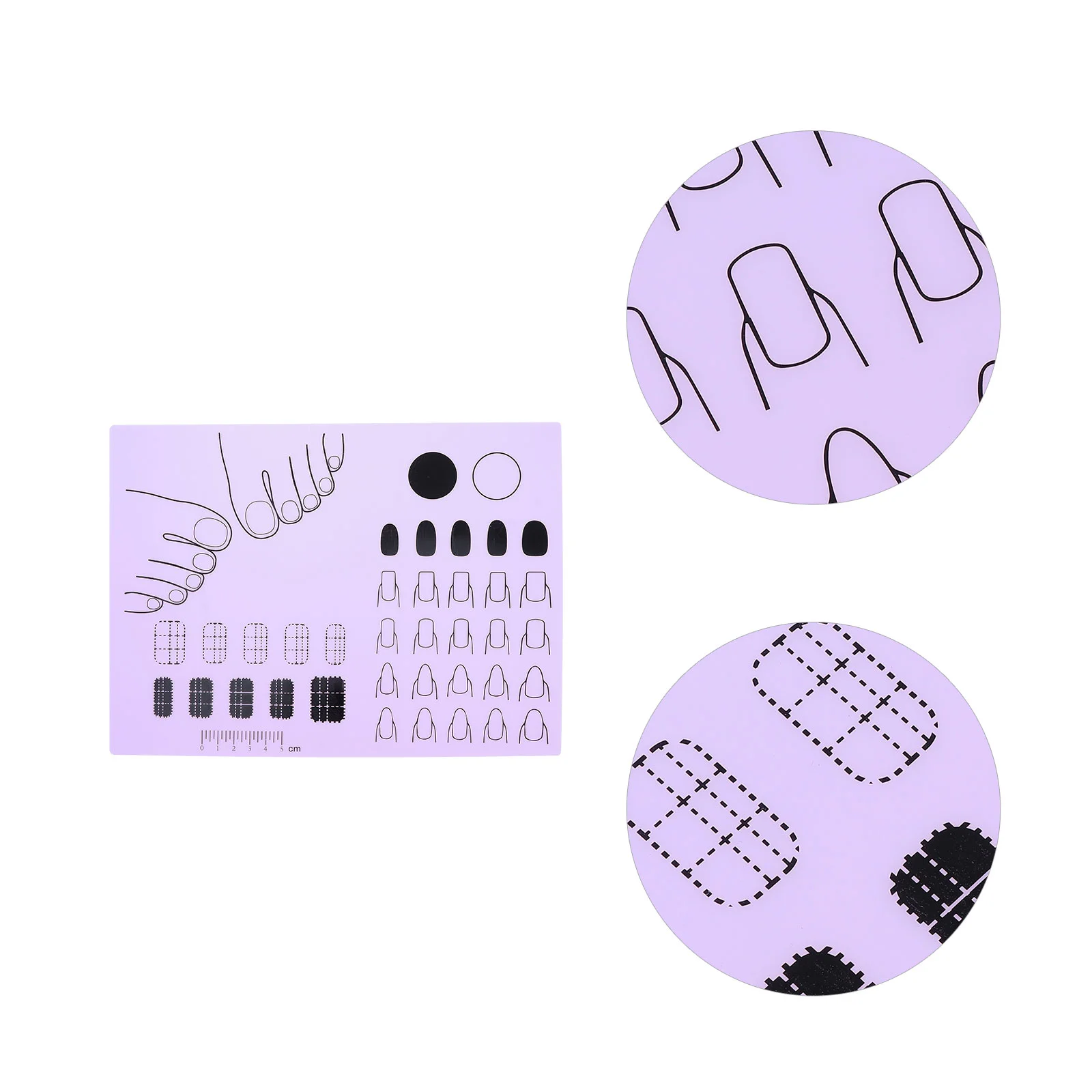 Nail Tech Supplies Silicone Manicure Pad Decorate Acrylic Mat Trainer Stamping Plates Tools