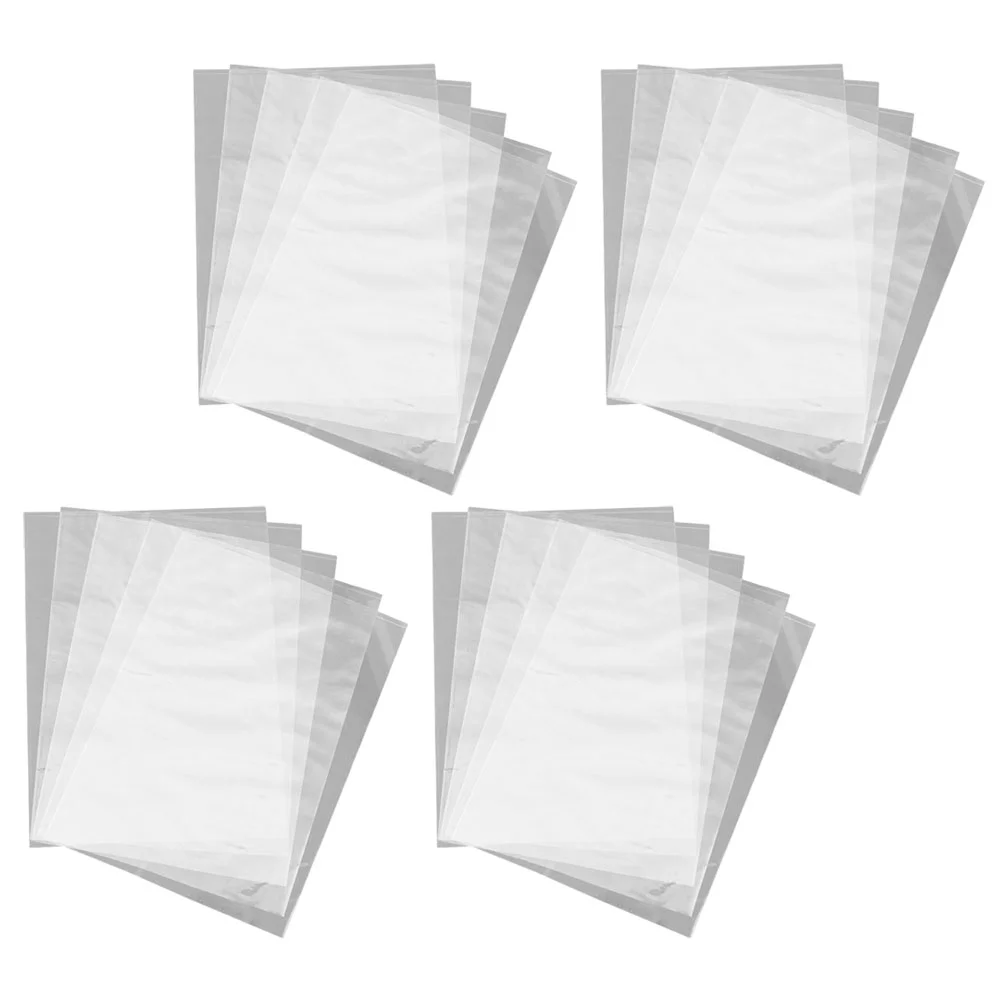 100 Pcs Heat Shrinkable Film Clear Bags Wrap Multifunction Packing Pvc Shoes Crafts Sealing Packaging