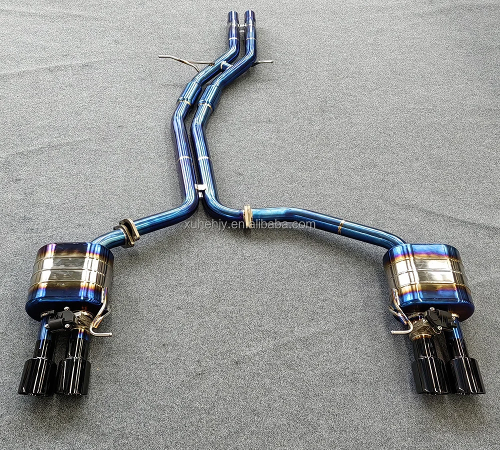 Factory Price Titanium Exhaust Catback System for S4/s5 B9 3.0t 2019-2023 Exhaust Pipe System With Electronic Valve
