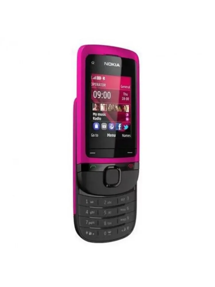 غطاء منزلق لهاتف Nokia C2-05 GSM مزود بتقنية البلوتوث وموسيقى الهاتف المحمول