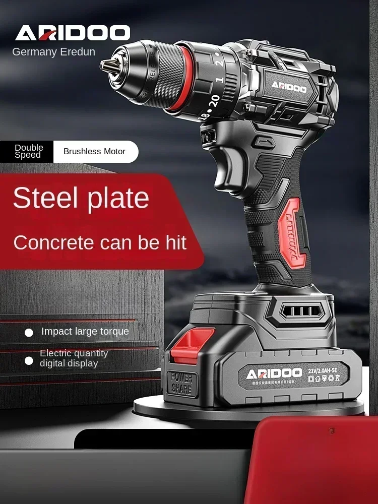 Cordless Drill with Lithium Battery, 3-in-1 Multi-function Electric Screwdriver and Drill Tool for Home Use