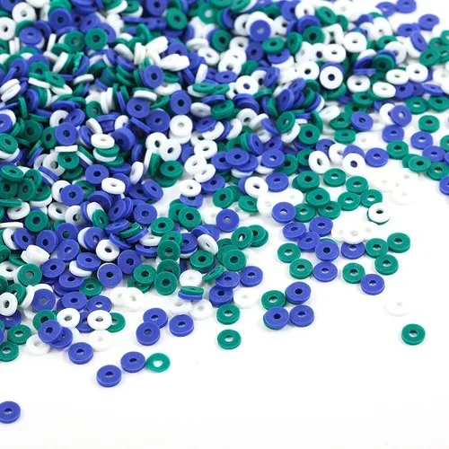 300 Stück 6mm Flache Runde Polymer Clay Perlen Handgefertigte Scheiben Lose Abstandsperlen für Schmuckherstellung DIY Armband Halskette Heishi Perlen – Detail 26