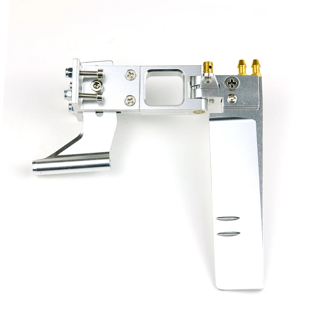 Aluminum Brushless Electric Boat 4mm x 110mm Dual Water Rudder Strut And Rudder Assembly for RC Boat