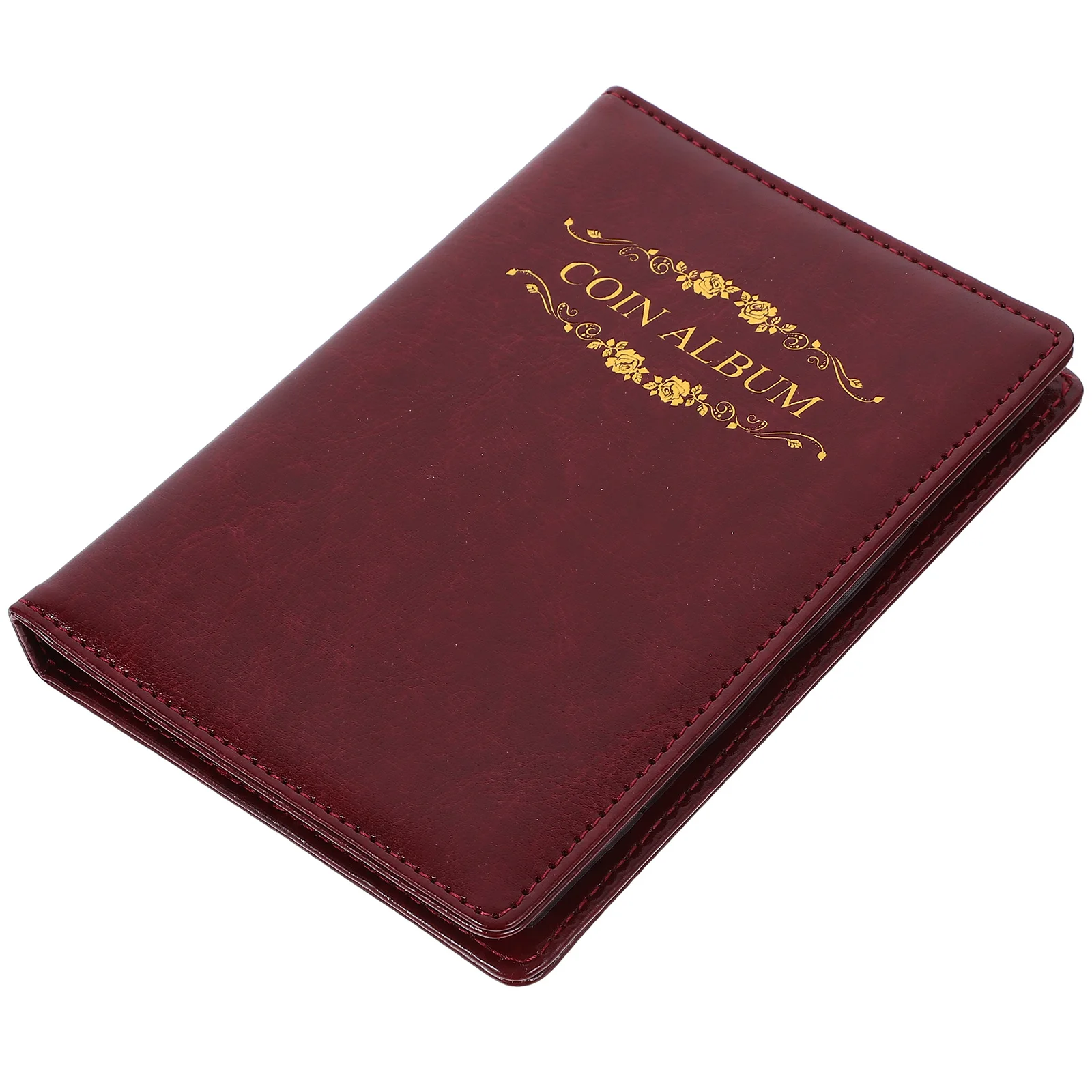 120 عملة جمع كتاب روز الأسود بو فتحات شفافة عملة شارات حماية الغبار خدش ألبوم المنظم التخزين