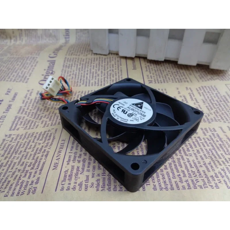 Original Delta AUB0712MB 7015 12V 0.24A 7cm 4-pin PWM Silent CPU Cooling Fan for Computers