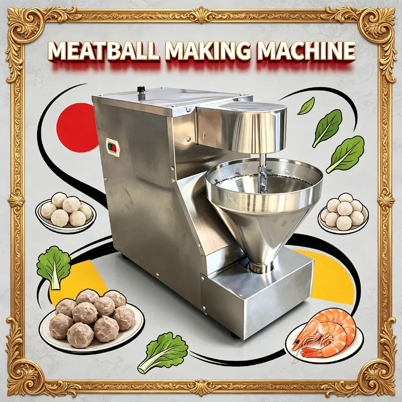 High Quality Chicken Fish Beef Automatic Commercial Meatball Forming Machine 110V 220V Meatball Making Molding Machine ﻿