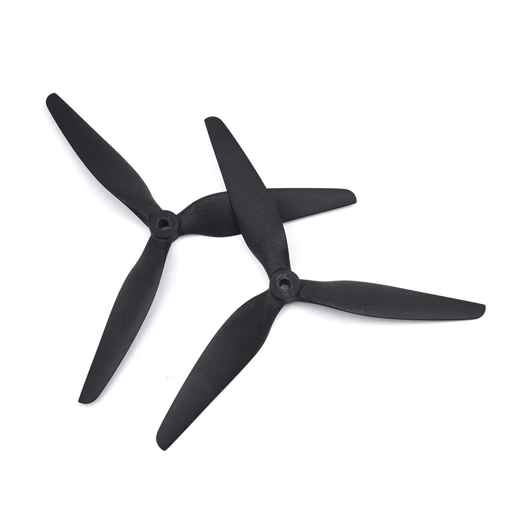 2Pairs 7045 8045 9050 1050 3-Blade Carbon Nylon Propeller Props CW CCW 7inch/8inch/9inch/10inch For RC Multirotor FPV Drone