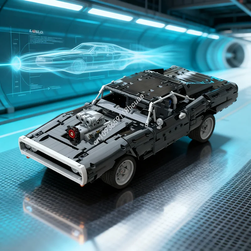 

1388pcs MOC Dom S Charger How It Should Be Technical Christmas Gifts Model Toys Building Blocks Assemble DIY Idea Brick Birthday