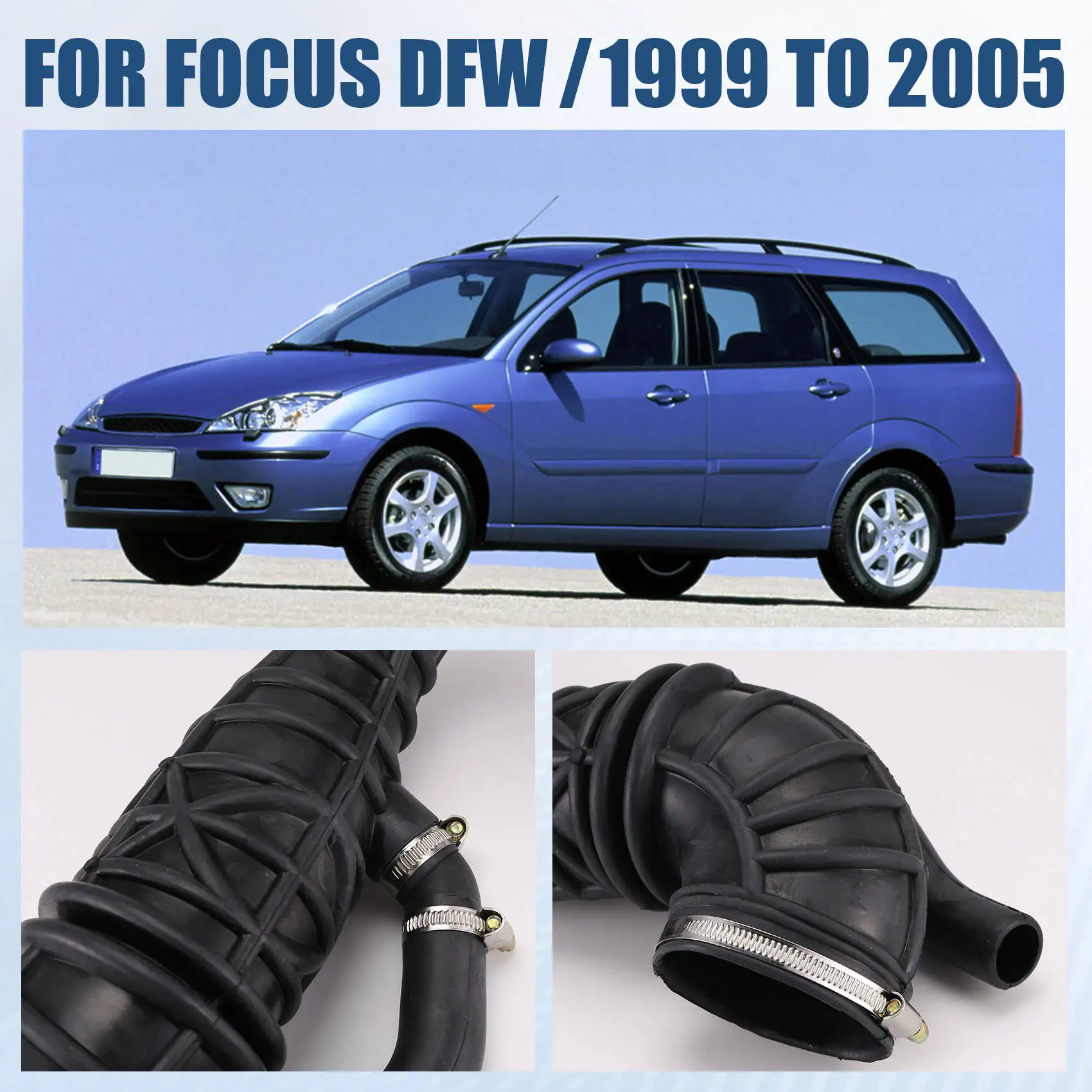 Professional Air Filter Box Top Intake Hose Pipe 1M51-9R504-AB 1133898 For Ford Focus Transit Connect Tourneo Connect 1.8