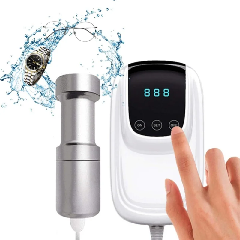 Ultrasonic Cleaner USB Cleaning Device with Digital Timer for Dental Jewelry Eyeglasses Watches Shaver Heads Fruits Vegetable