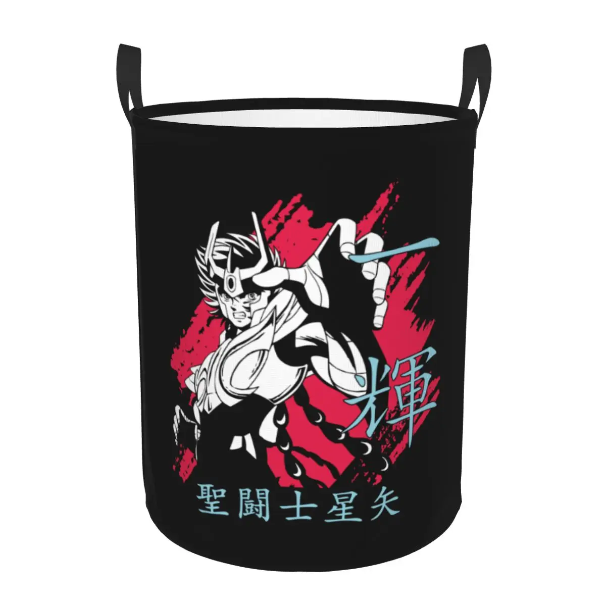 Ikki Saint Seiya Laundry Hamper Large Clothes Storage Basket Knights Of The Zodiac Toys Bin Organizer for Boy Girl