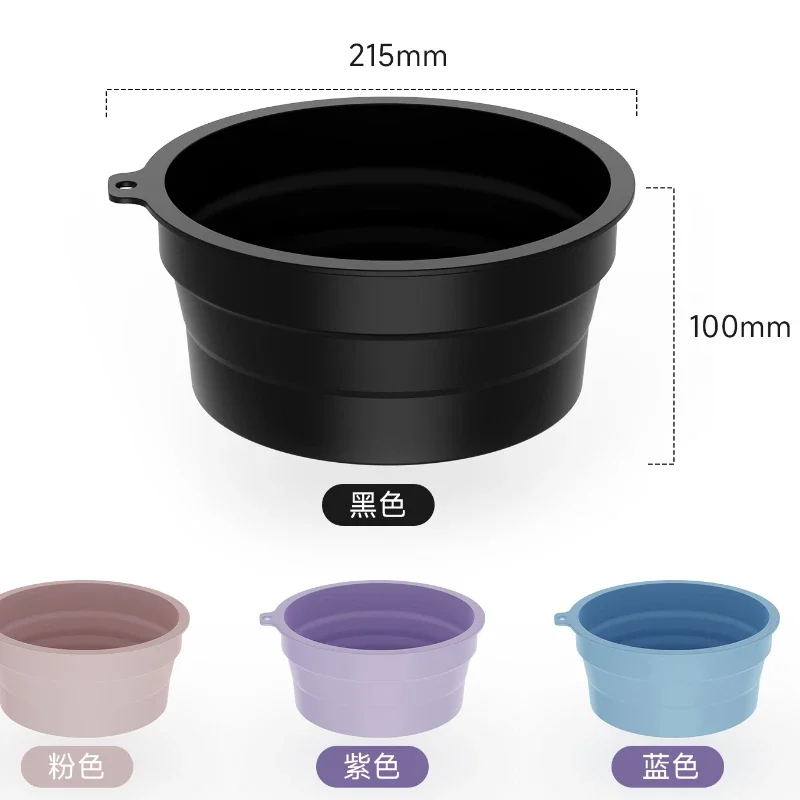 حوض وجه من السيليكون قابل للطي - ثنائي الاستخدام للعناية بالبشرة والعلاج البارد، مكعب آيس كيوب مضغوط متوافق مع ترطيب الوجه