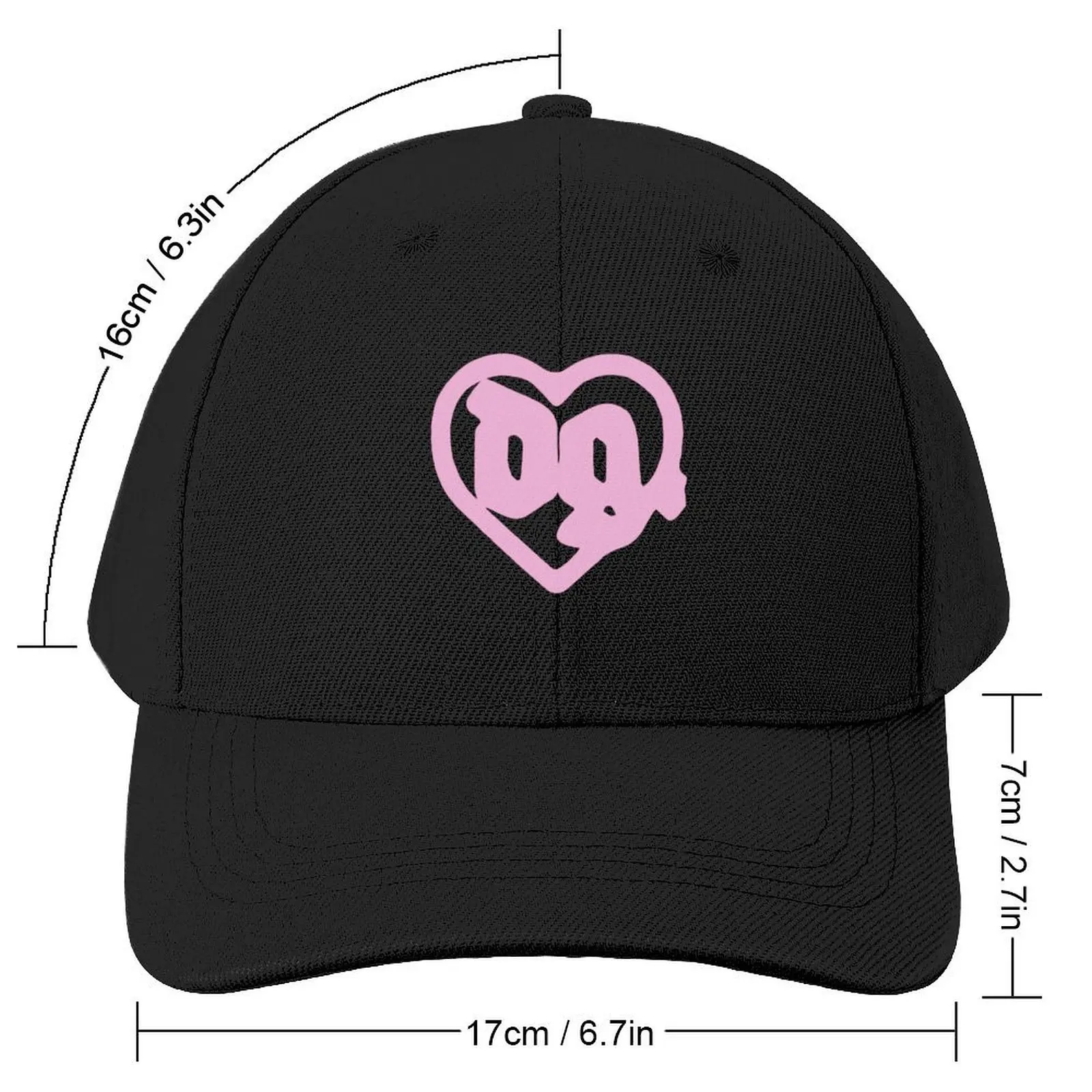 pink drain gang love pill logo Baseball Cap Beach Outing Military Cap Man men's big size hat funny hat Men Luxury Brand Women's