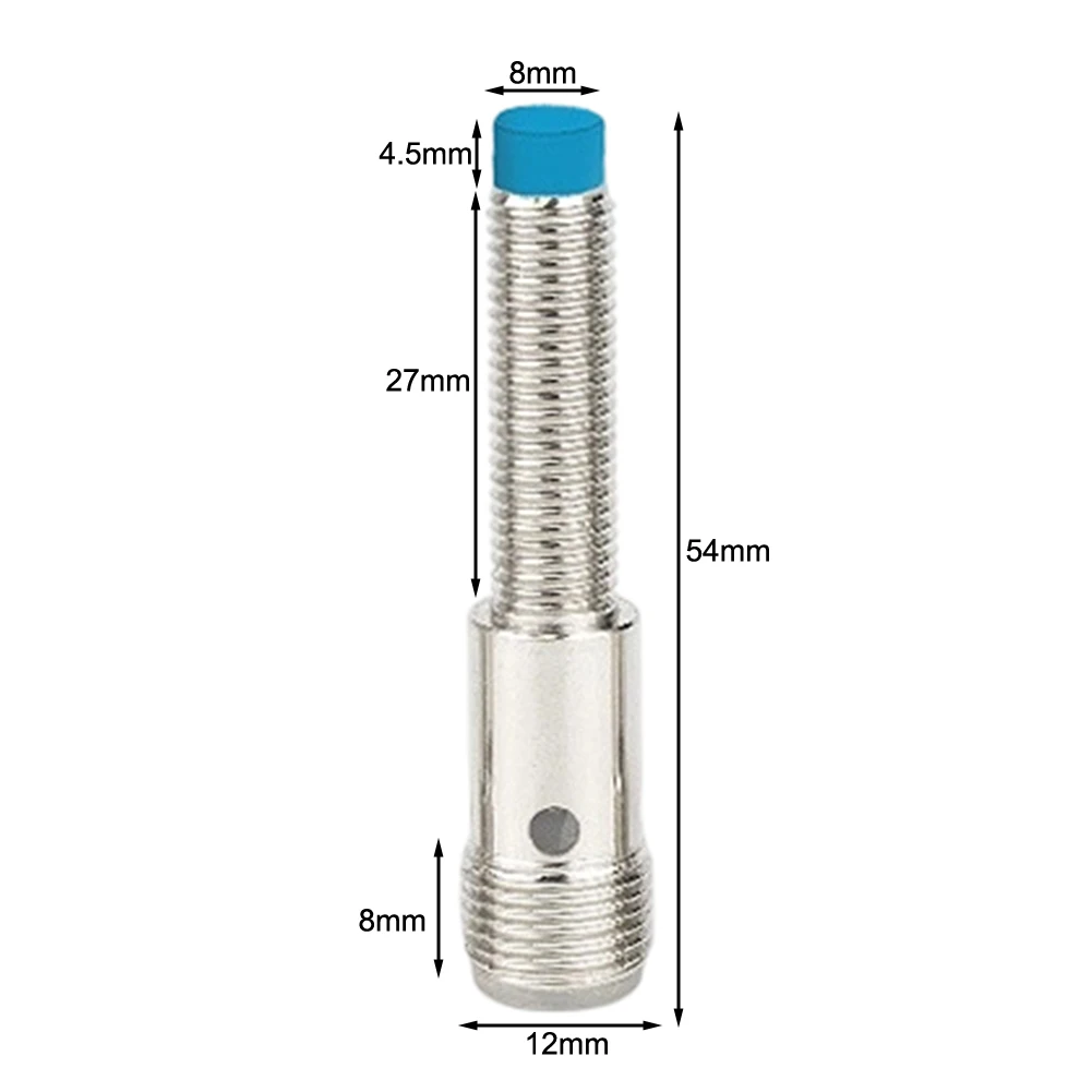 M8 Inductive For Proximity Sensor 4 Pin Connector Metal Housing DC10-30V Flush Mount Switch For Industrial Automation Control