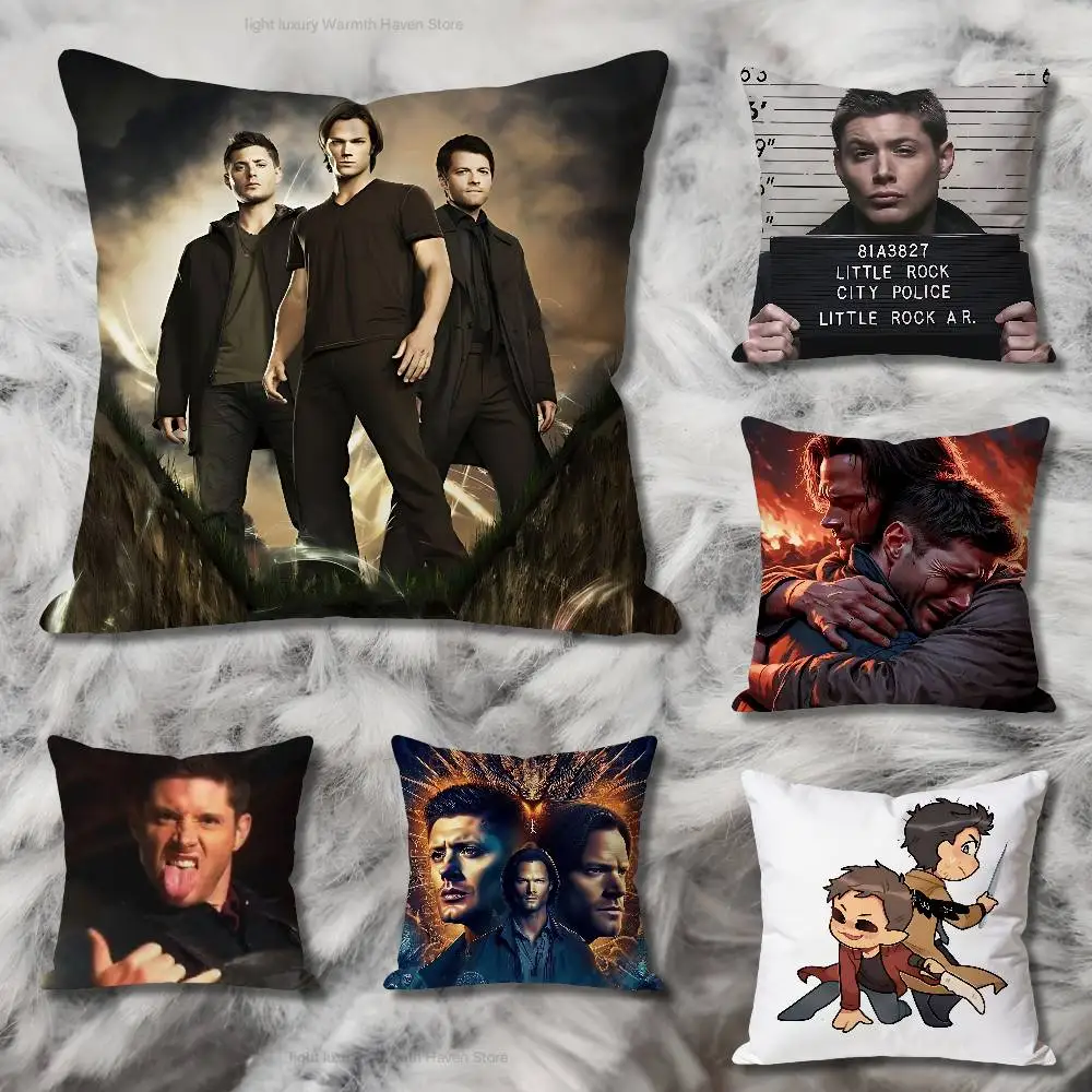 

S-Supernaturals D-Dean S-Sam Anime Celebrity Merchandise All-Match Printed Pillow Case Sofa Car Office Room Decoration Protector