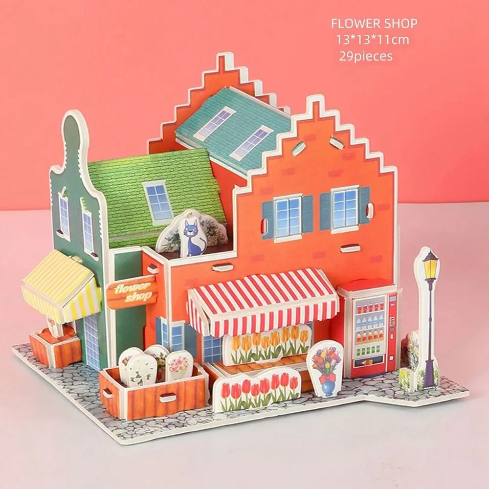 

New Paper House Model Puzzle Early Education 3D Jigsaw Puzzles Funny Children's Toys Educational Toy Kids
