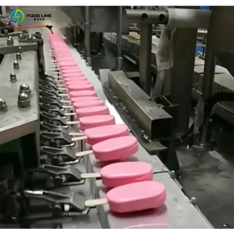 High Capacity Automatic Popsicle Making Line Multifunctional Industrial Ice Cream Production Machinery