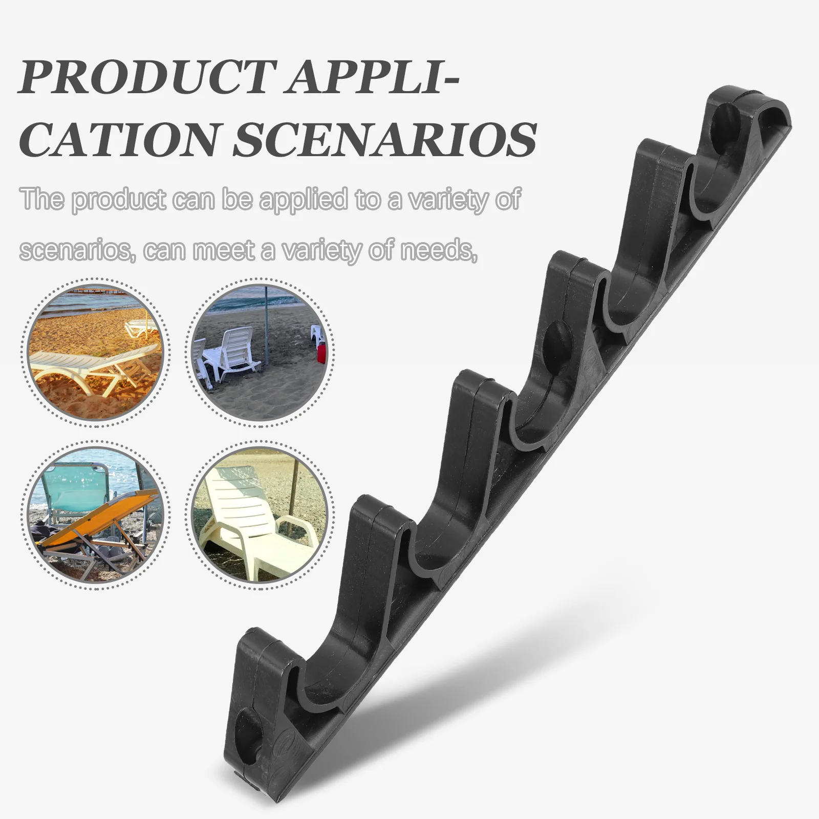 

2pcs Recliner Chair Connector 5 Gear Buckle Plastic Adjustable Bracket Black Computer Support Furniture Camping Outdoor Travel